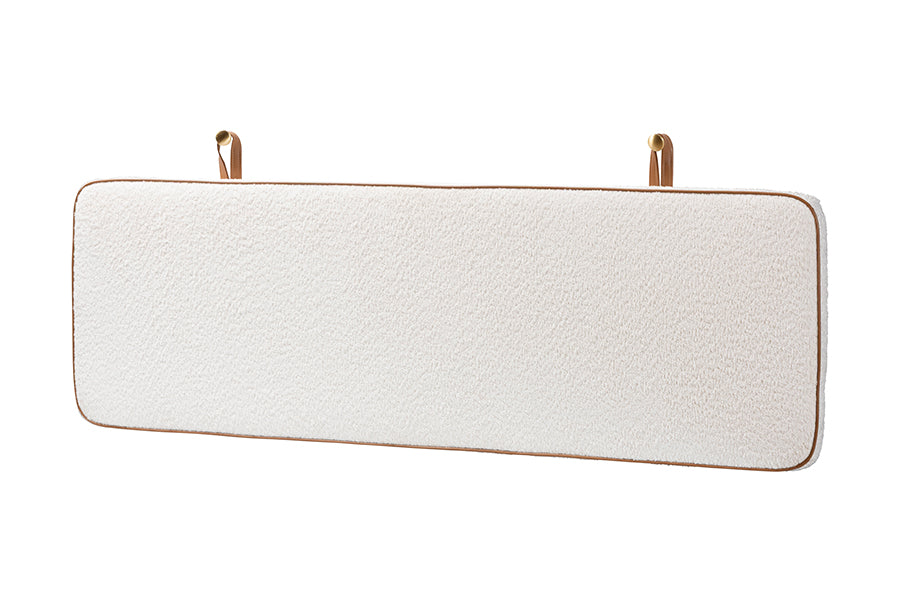 Belden Boucle Upholstered Wall-Mounted Headboard