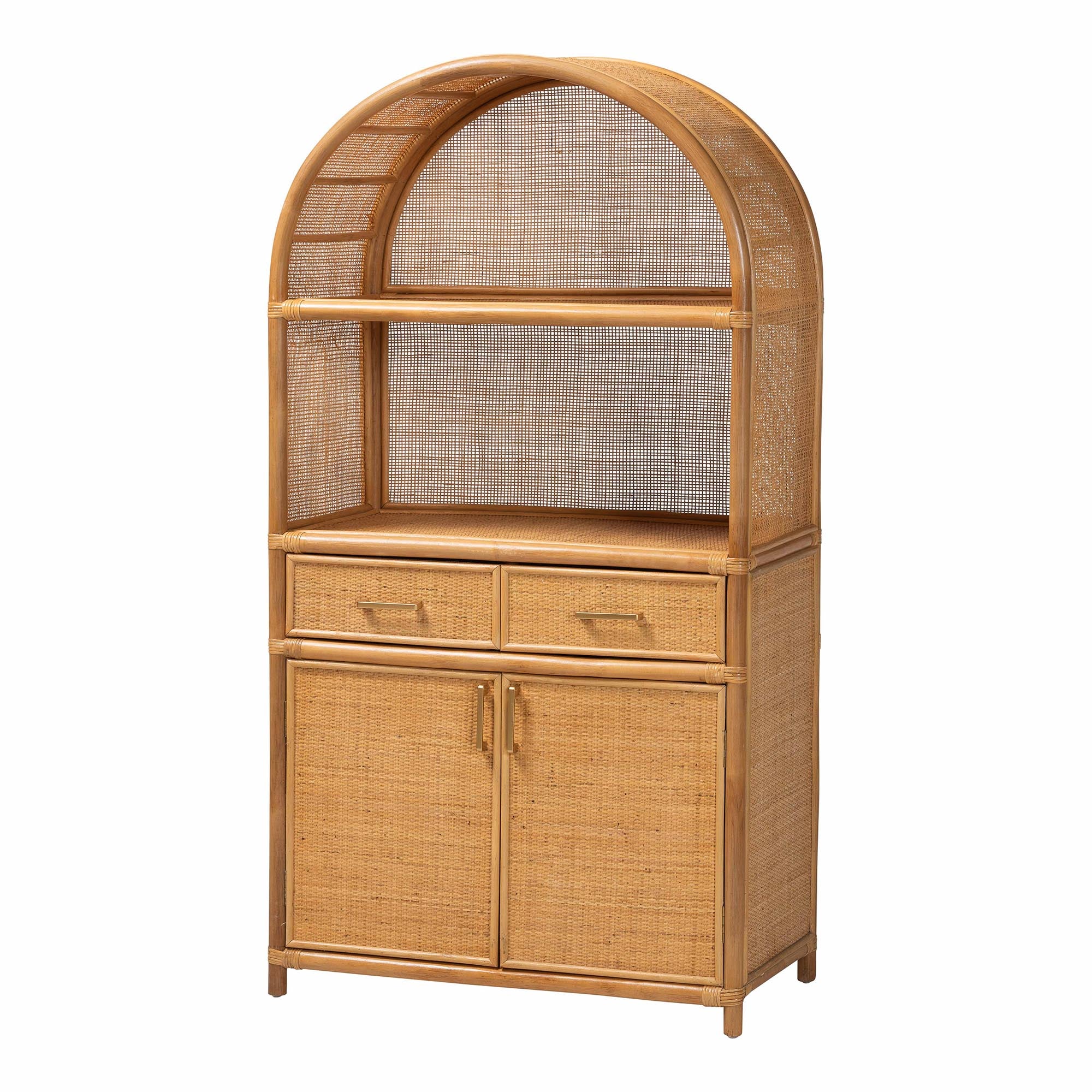Bali & Pari Mairen Arched Rattan Storage Cabinet