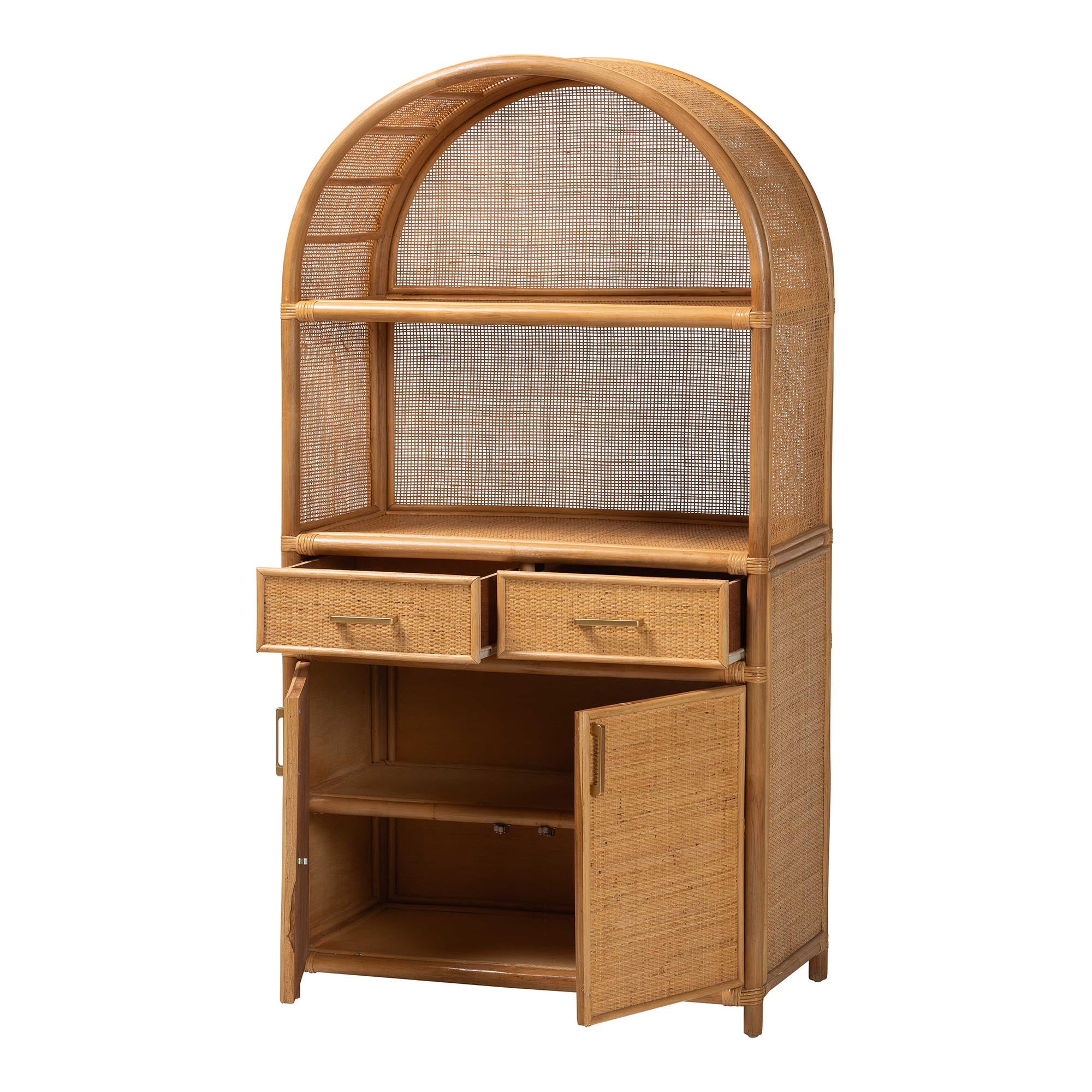 Bali & Pari Mairen Arched Rattan Storage Cabinet