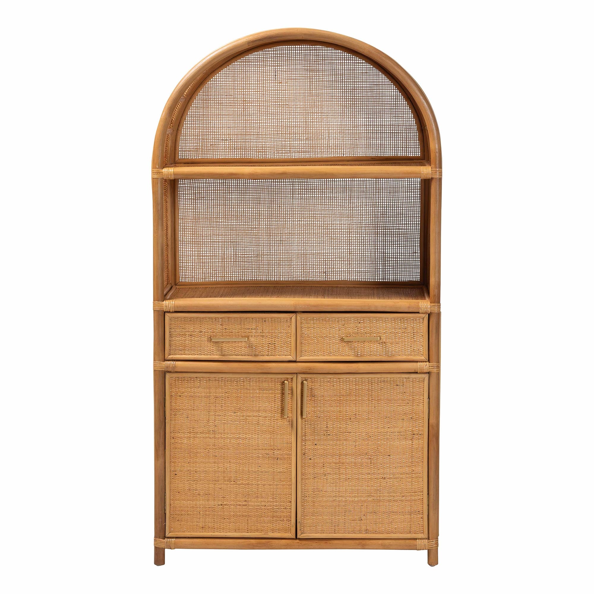 Bali & Pari Mairen Arched Rattan Storage Cabinet