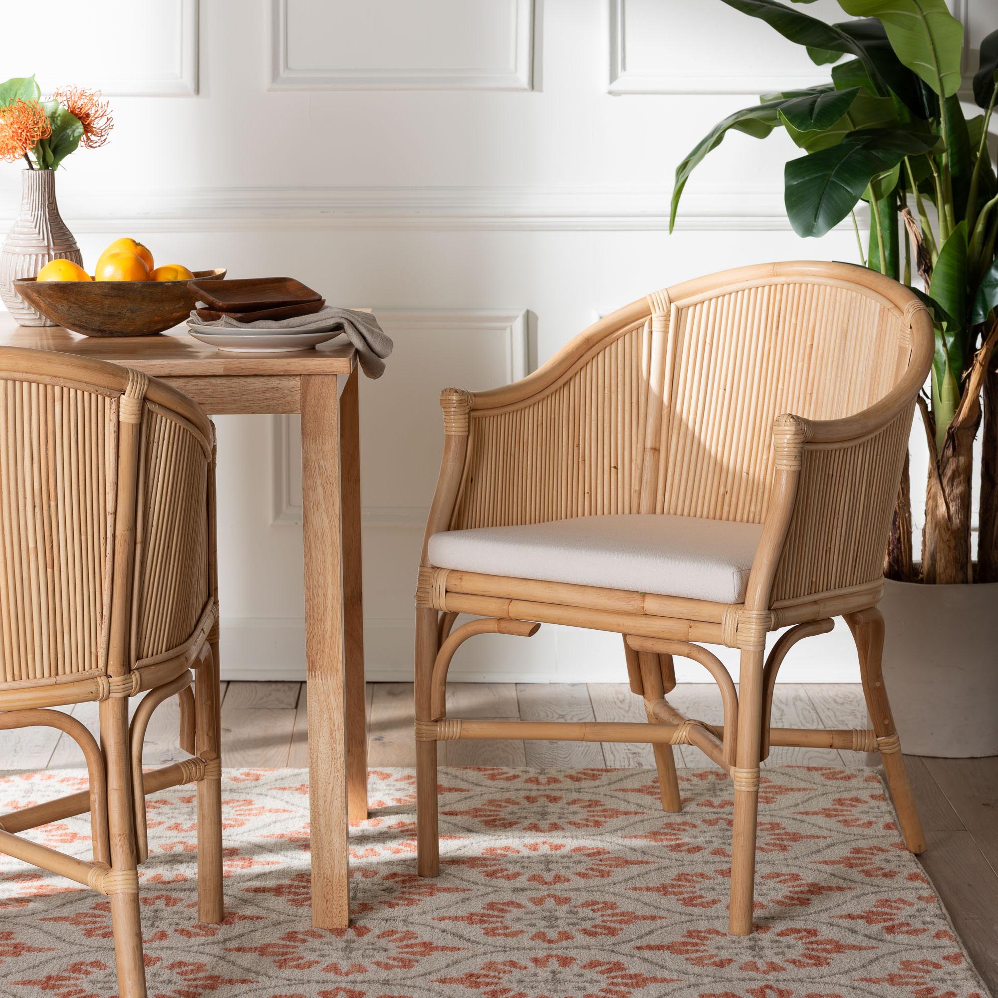 Bali & Pari Hollis Rattan Barrel Chair