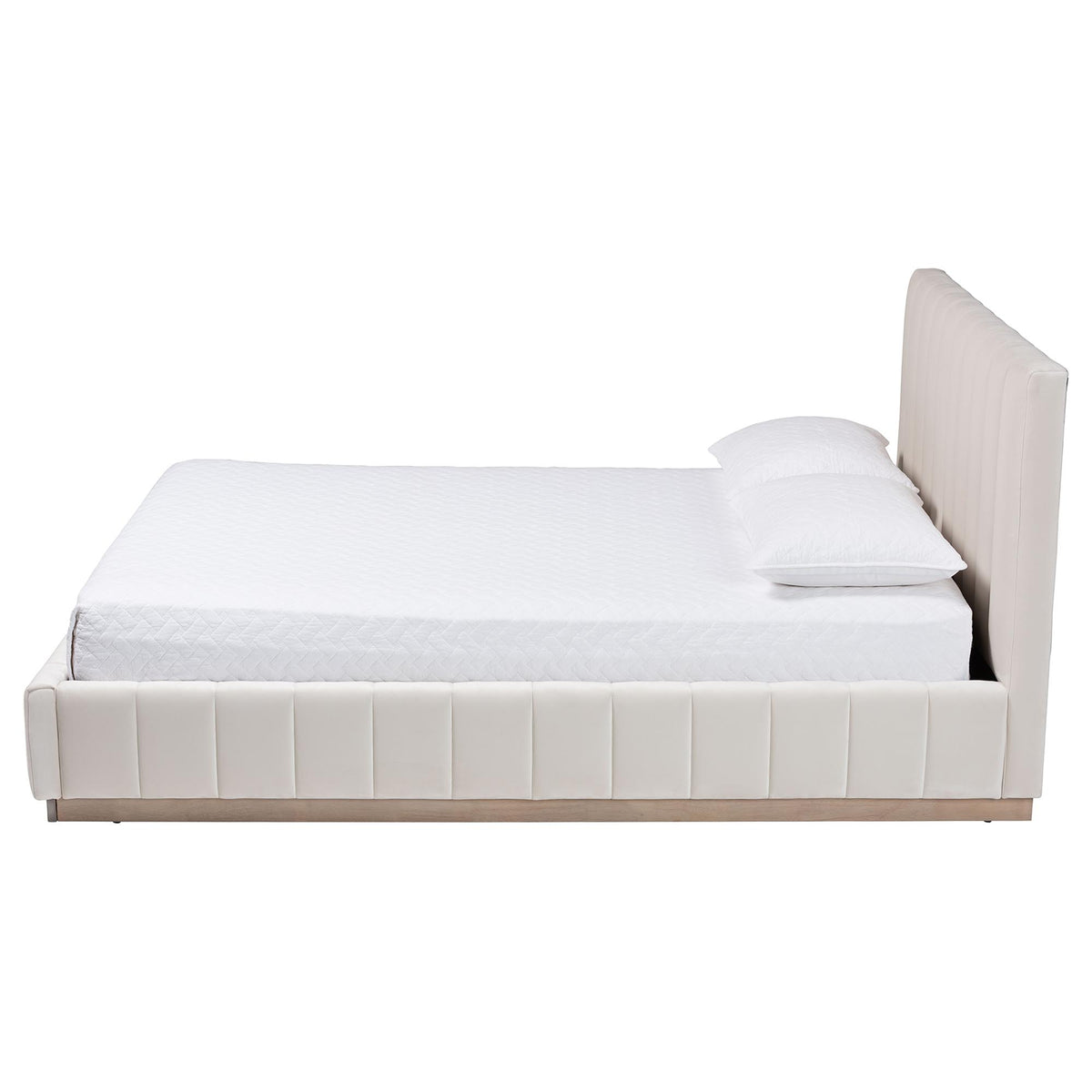 Granger Velvet Upholstered Platform Bed