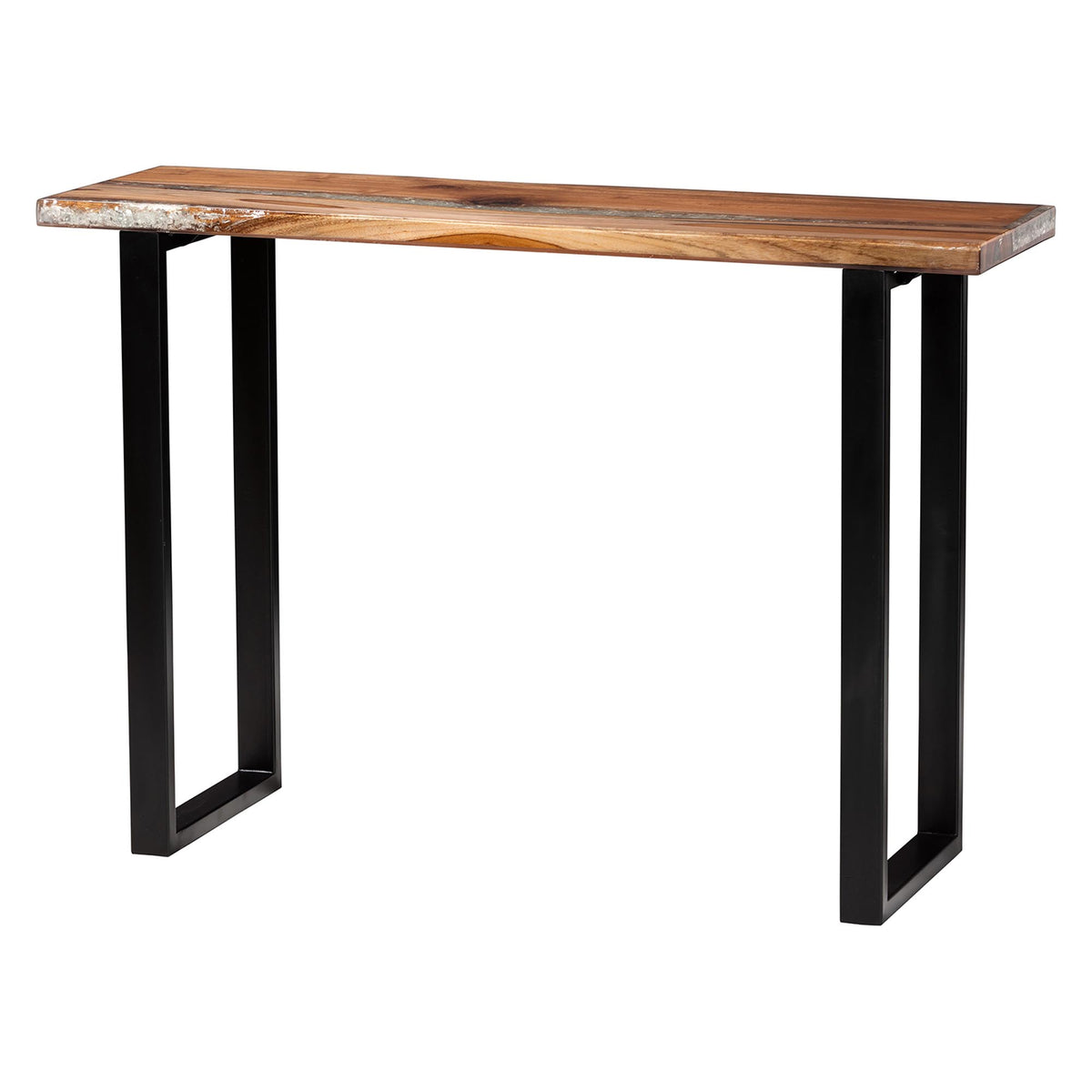 Bali & Pari Apio Wood Epoxy Resin Console Table