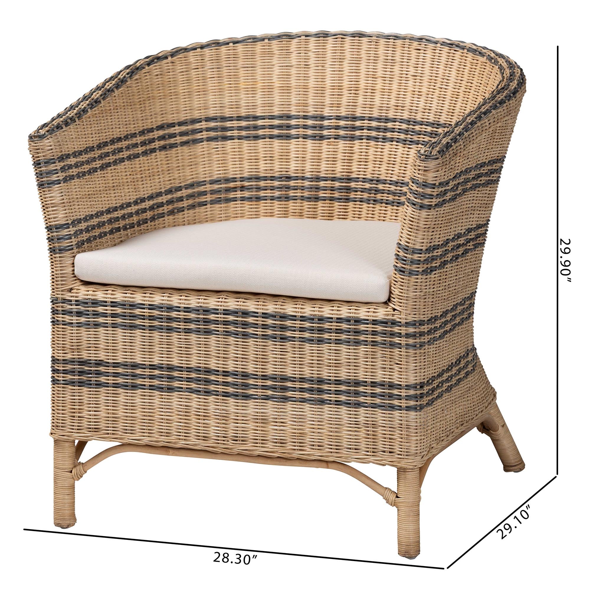 Bali & Pari Elda Rattan Accent Chair
