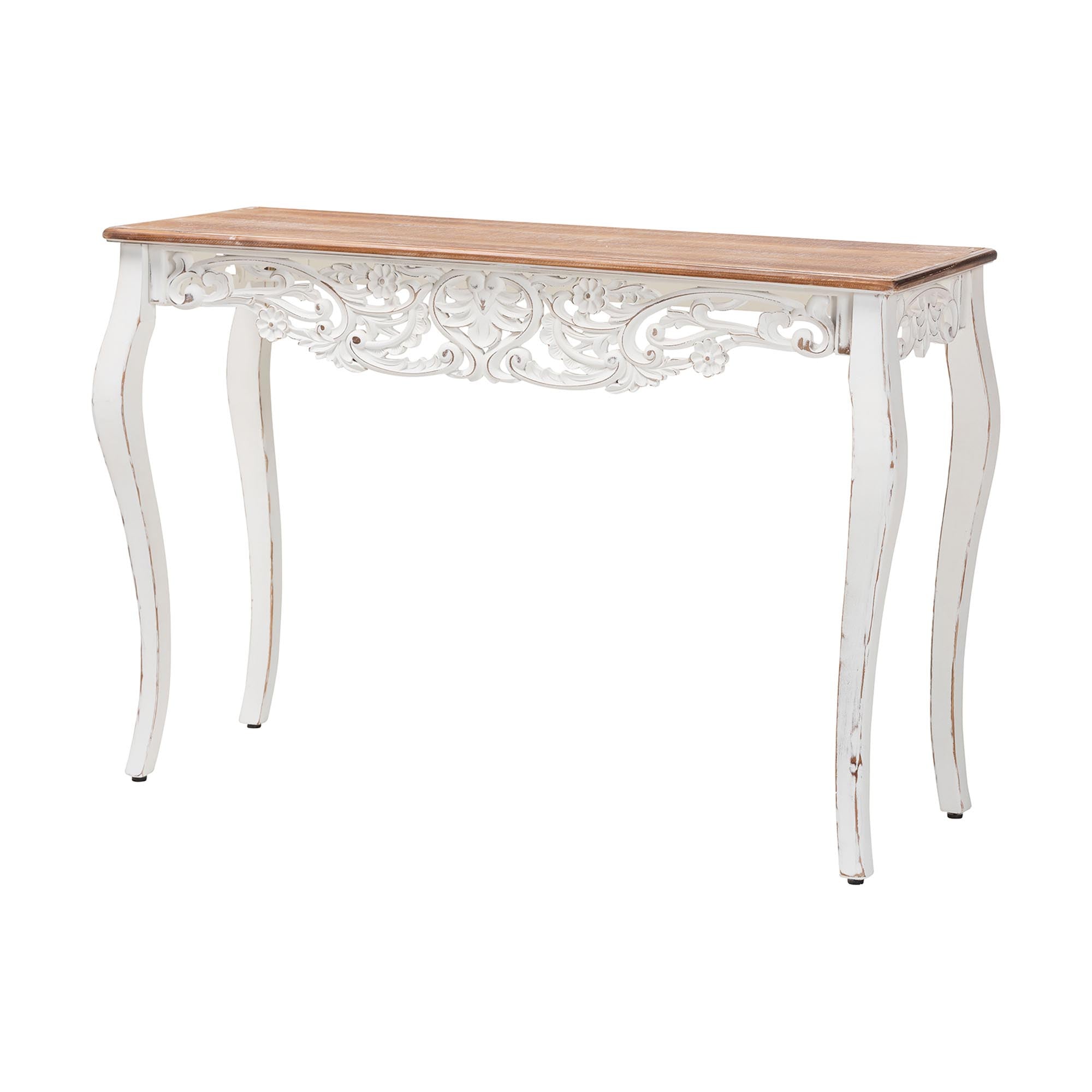 Riquin Distressed Wood Console Table