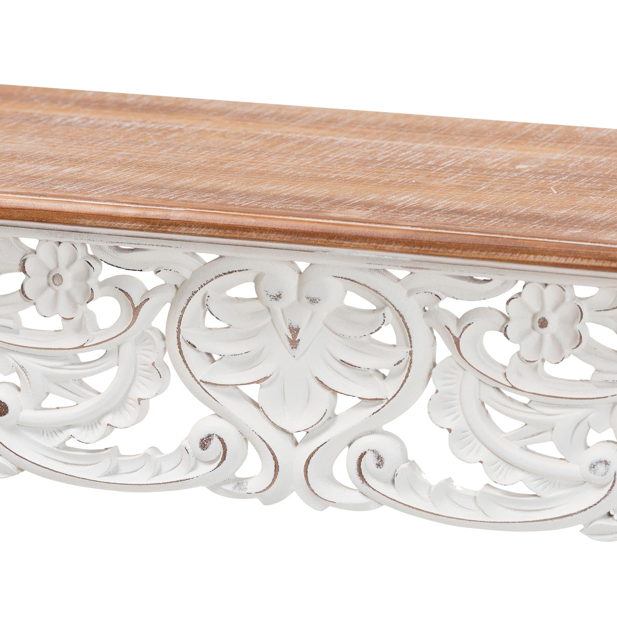 Riquin Distressed Wood Console Table