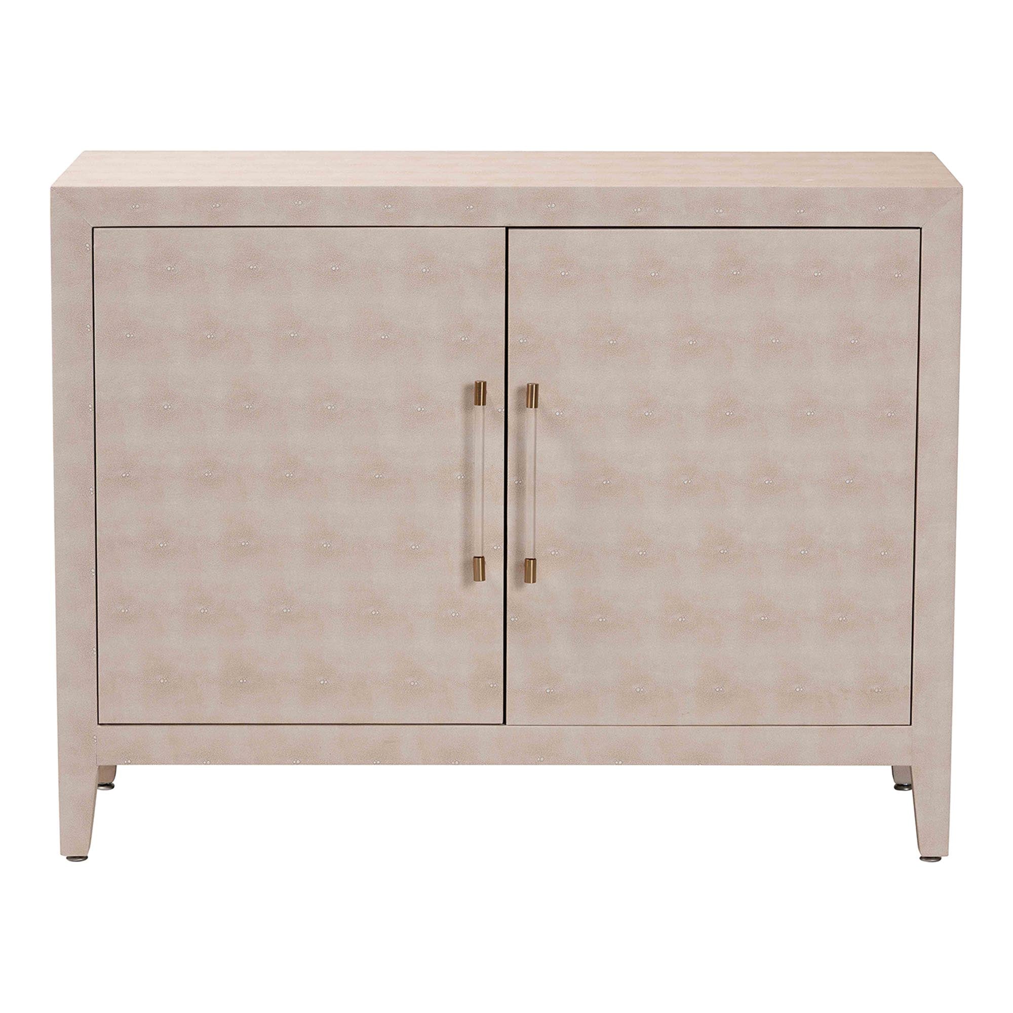 Nira Faux Shagreen Storage Cabinet