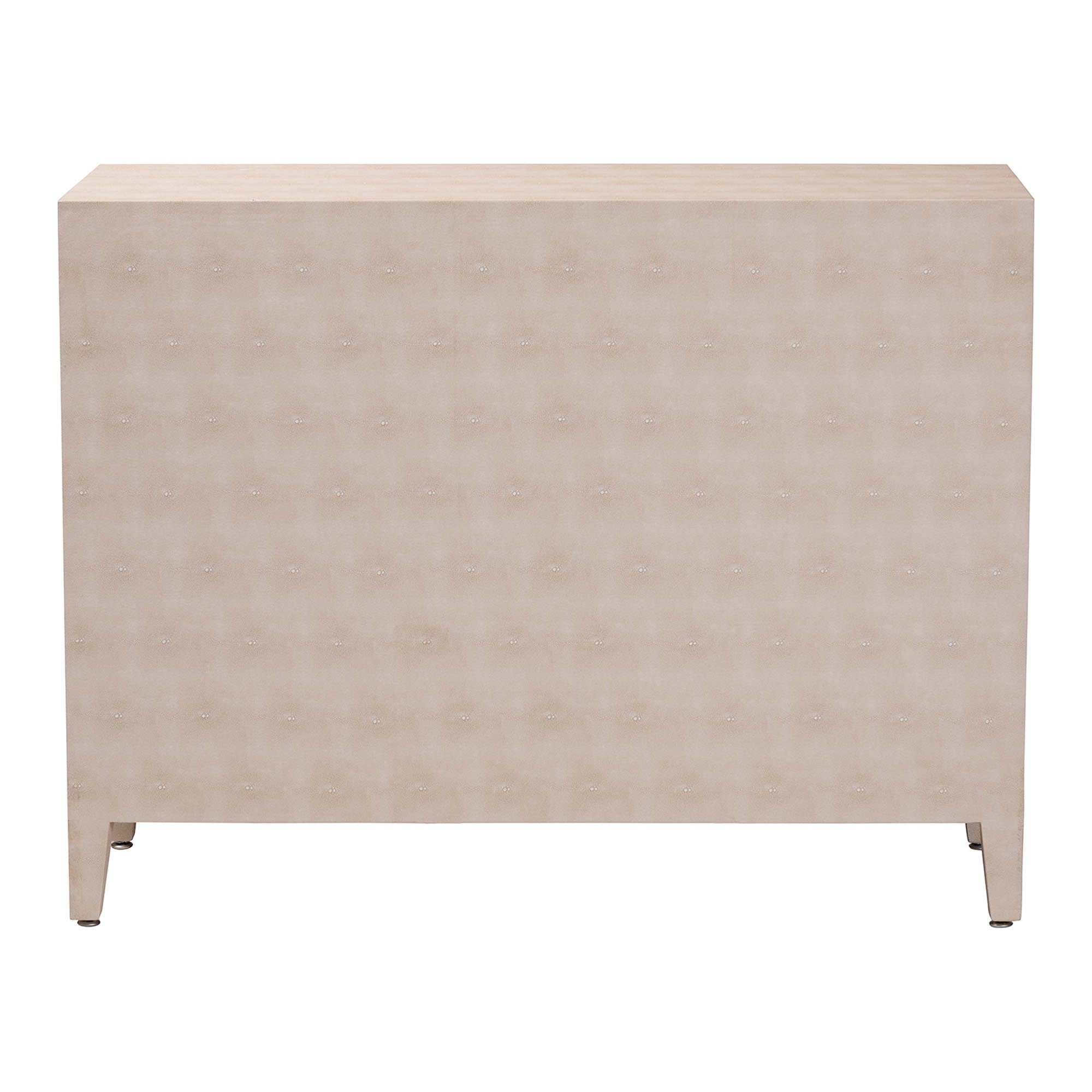 Nira Faux Shagreen Storage Cabinet