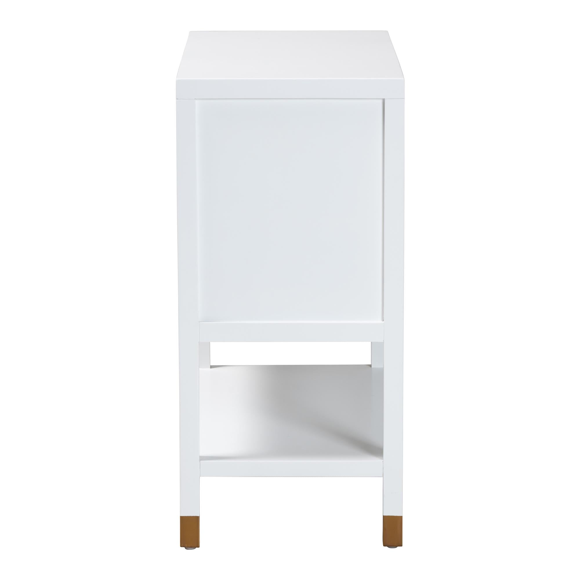 Bali & Pari Aiden Fluted Sideboard 2-Door Accent Storage Cabinet