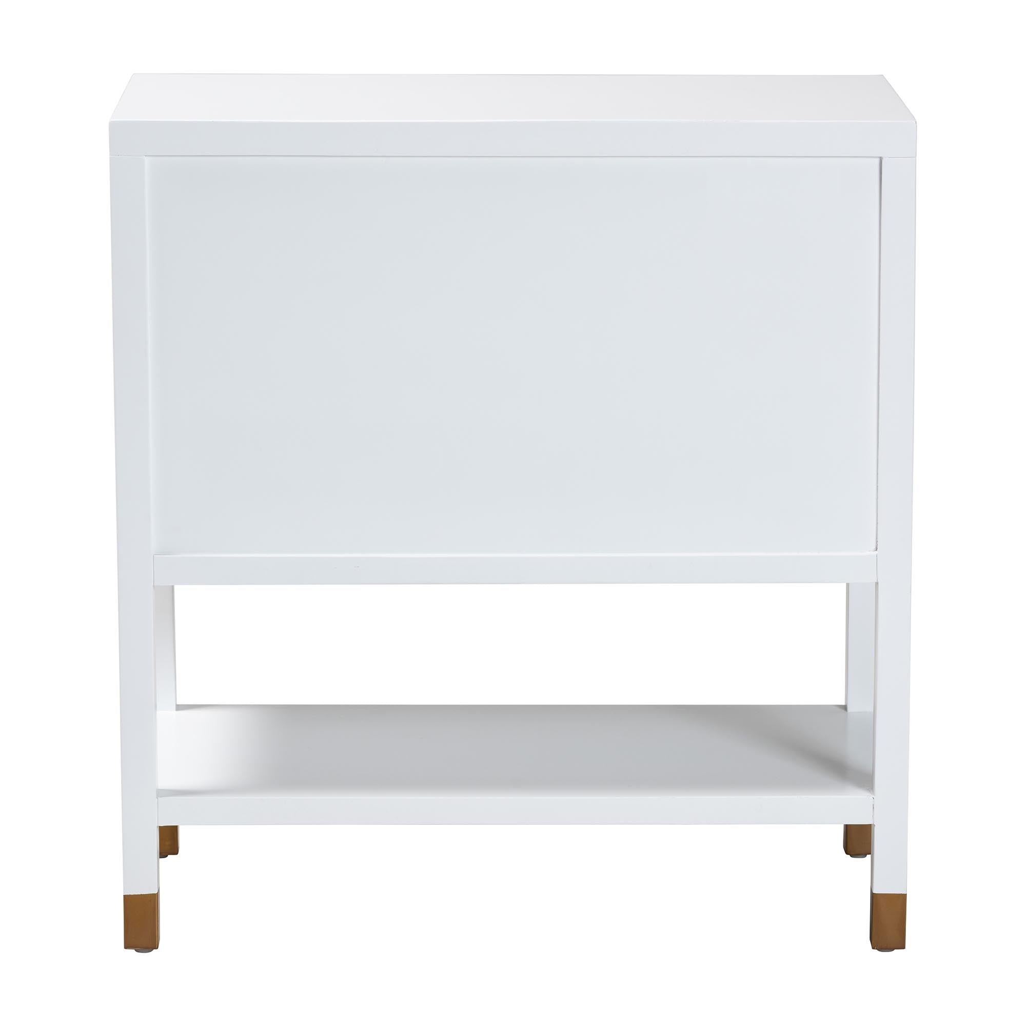 Bali & Pari Aiden Fluted Sideboard 2-Door Accent Storage Cabinet