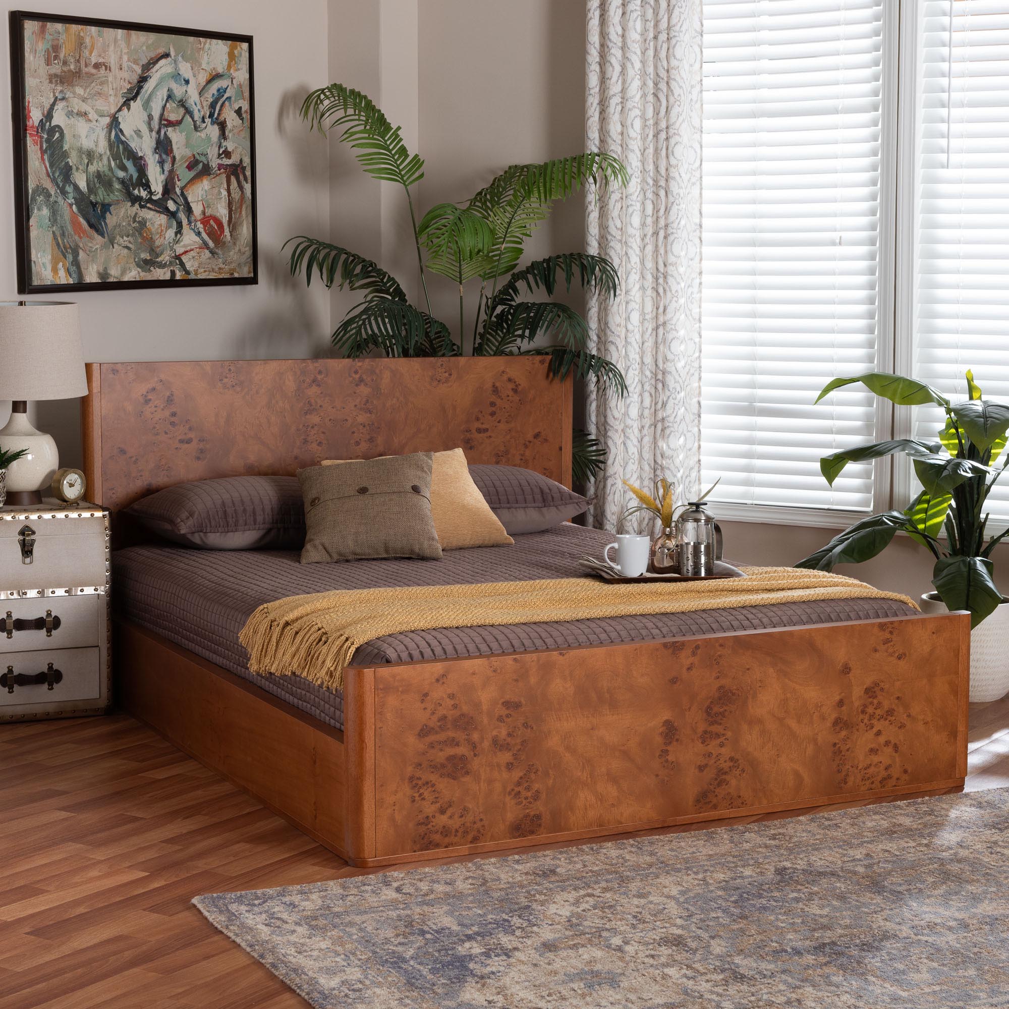 Bali & Pari Fuentes Real Burl Wood Bed
