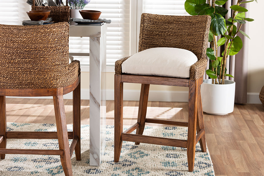 Bali & Pari Ridley Seagrass Counter Stool