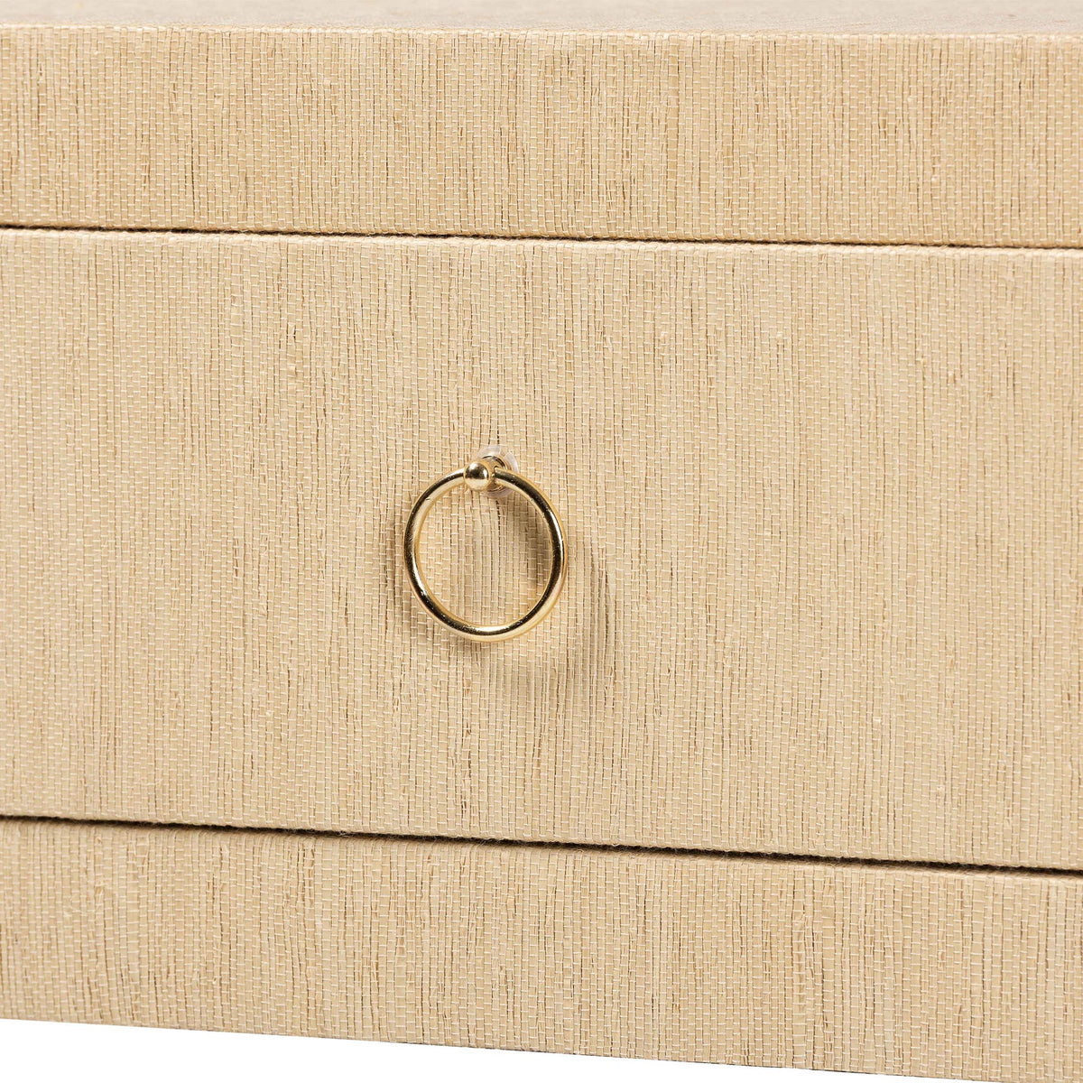Bali & Pari Noah Grasscloth 2-Drawer Console Table