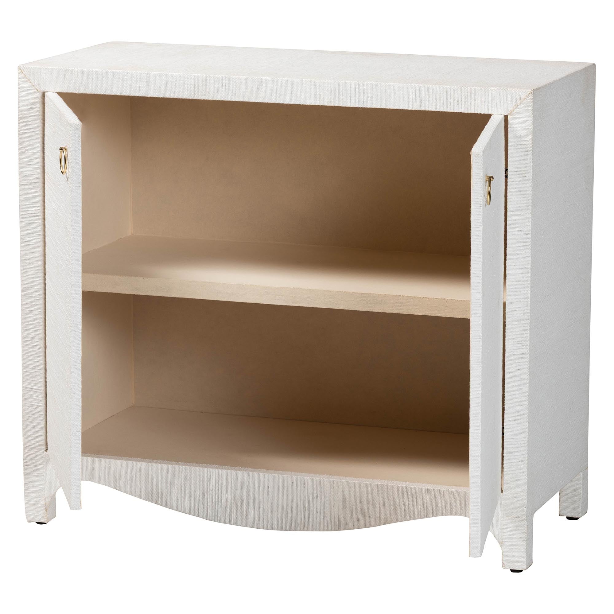 Bali & Pari Ximena Grasscloth Storage Cabinet