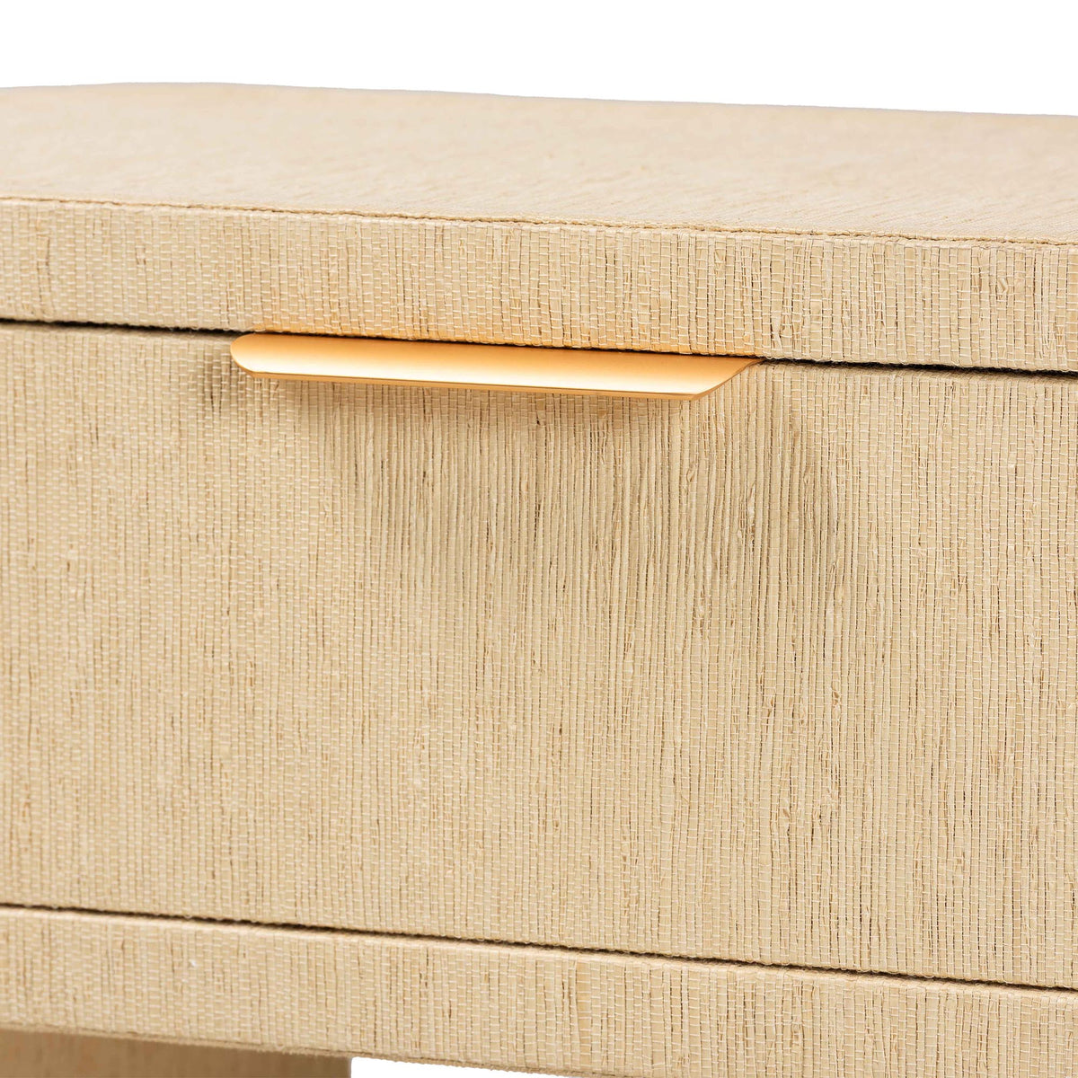Bali & Pari Beauford Grasscloth 1-Drawer Nightstand