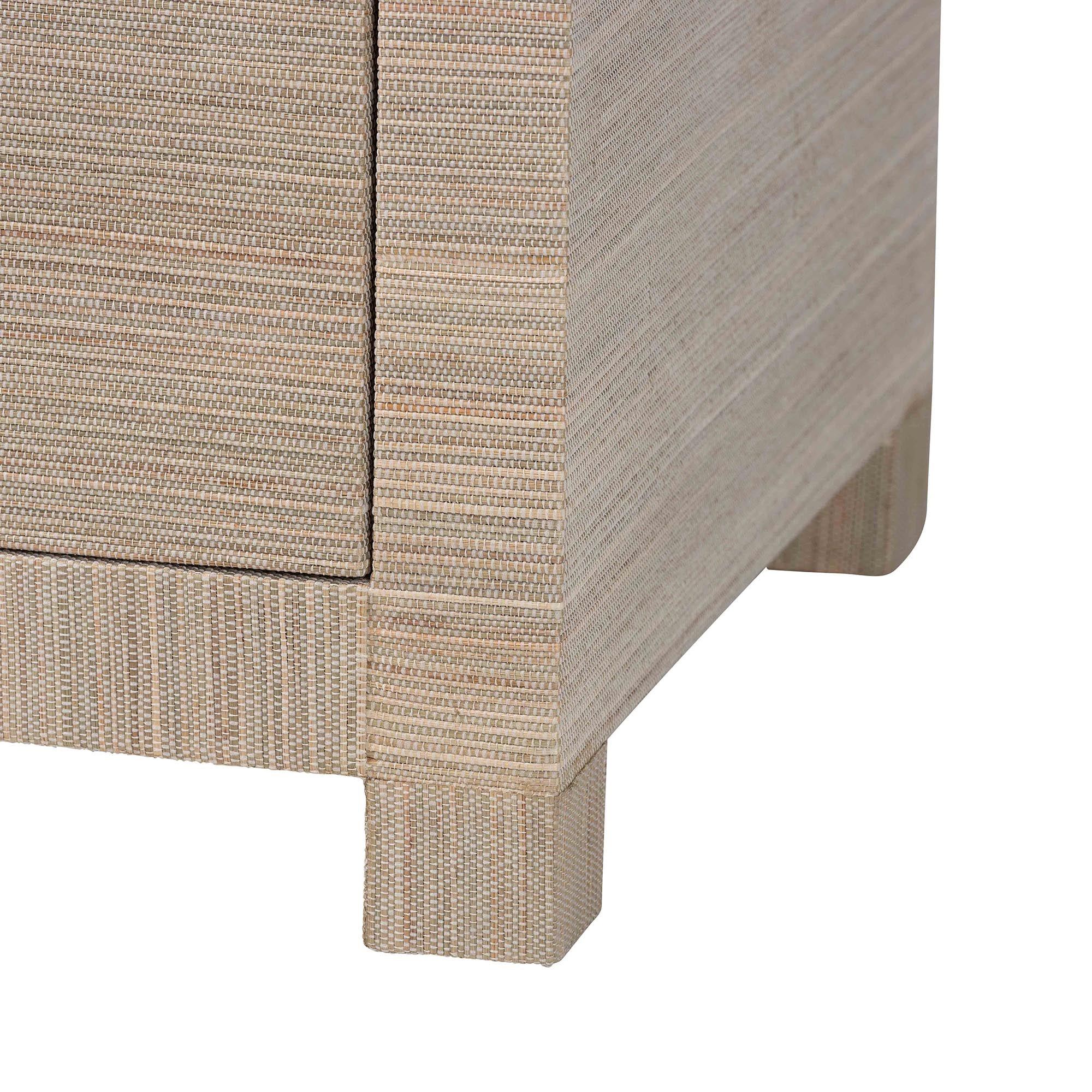 Bali & Pari Halen Grasscloth Storage Cabinet