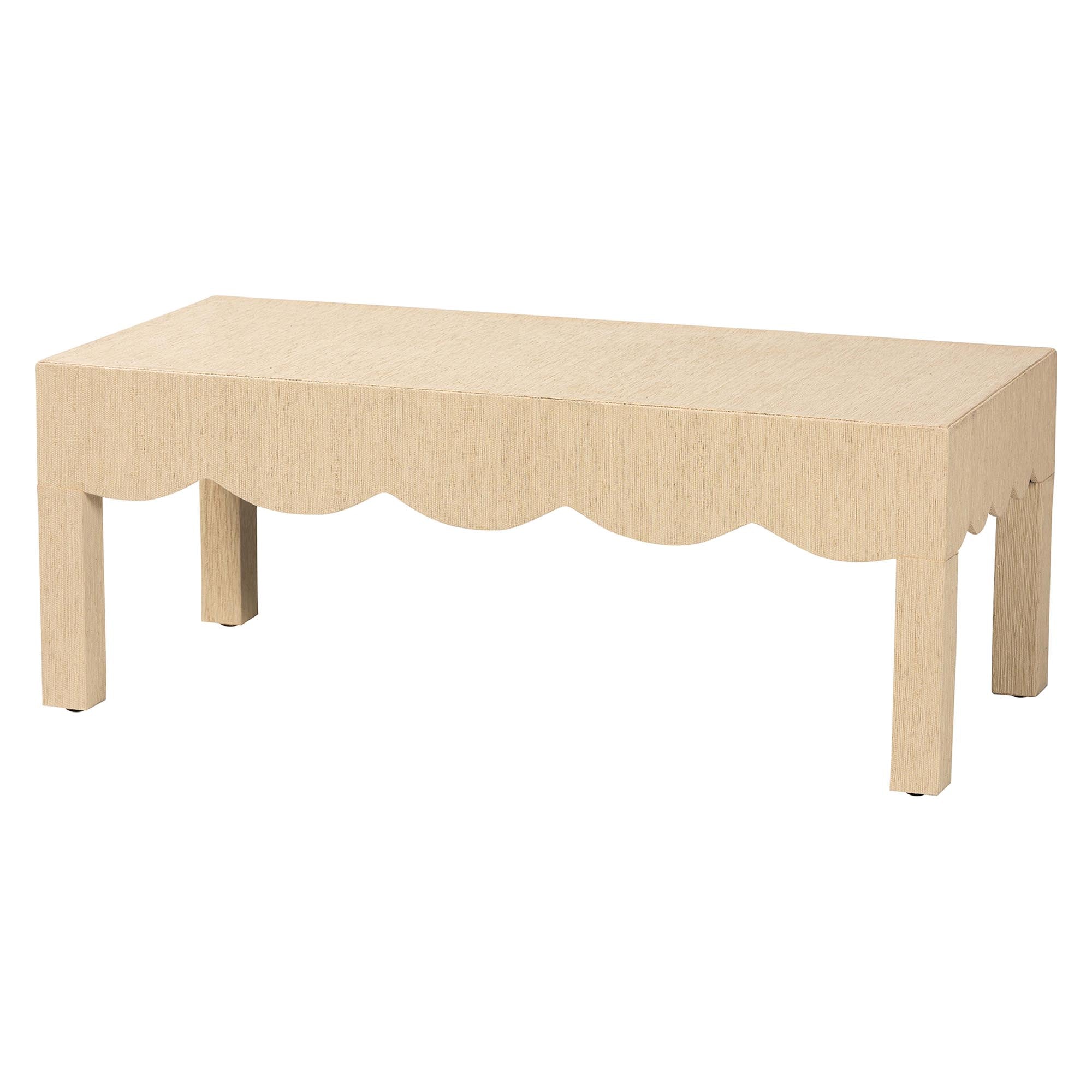 Bali & Pari Mason Grasscloth Coffee Table