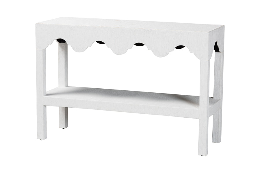 Bali & Pari Nolan Grasscloth Console Table