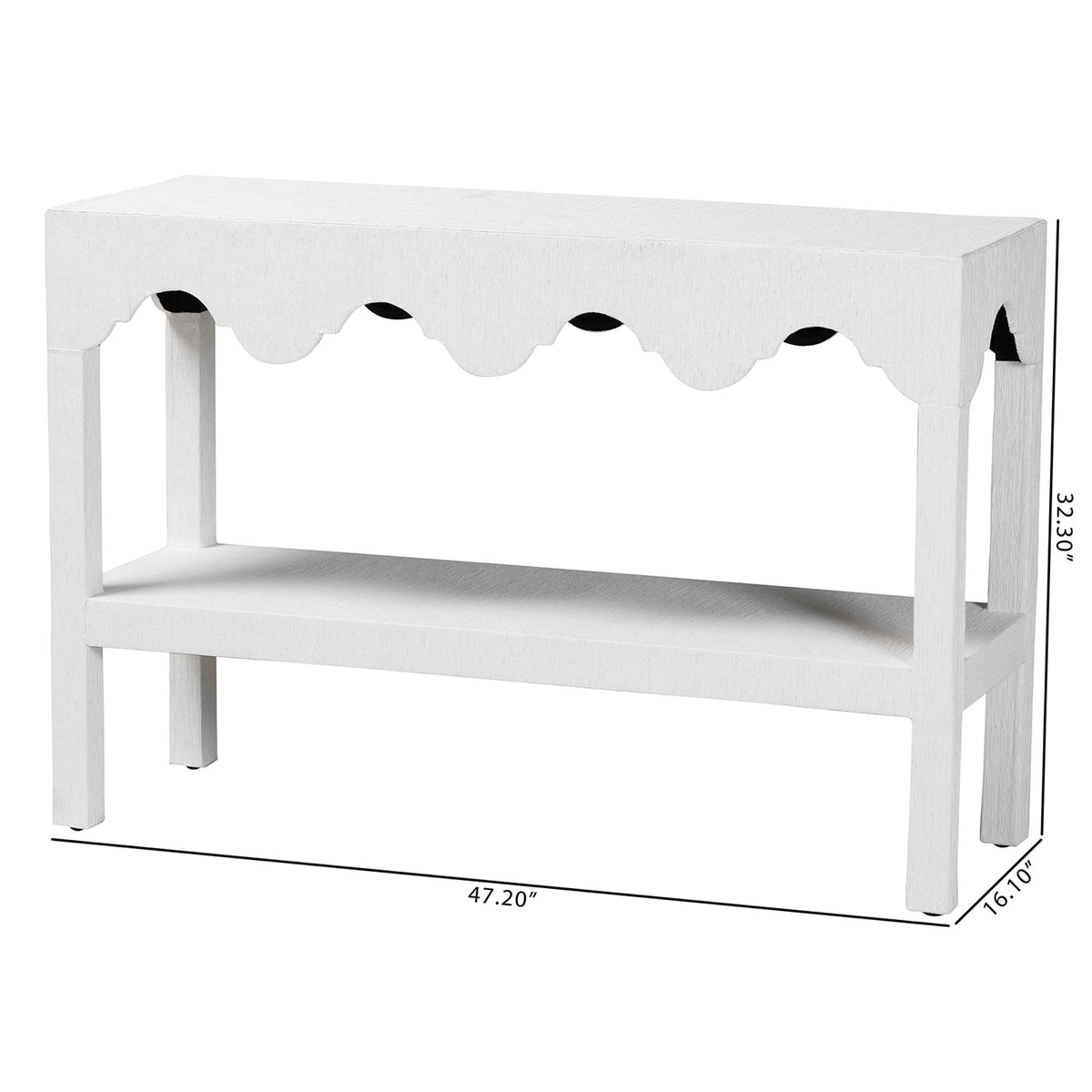 Bali & Pari Nolan Grasscloth Console Table