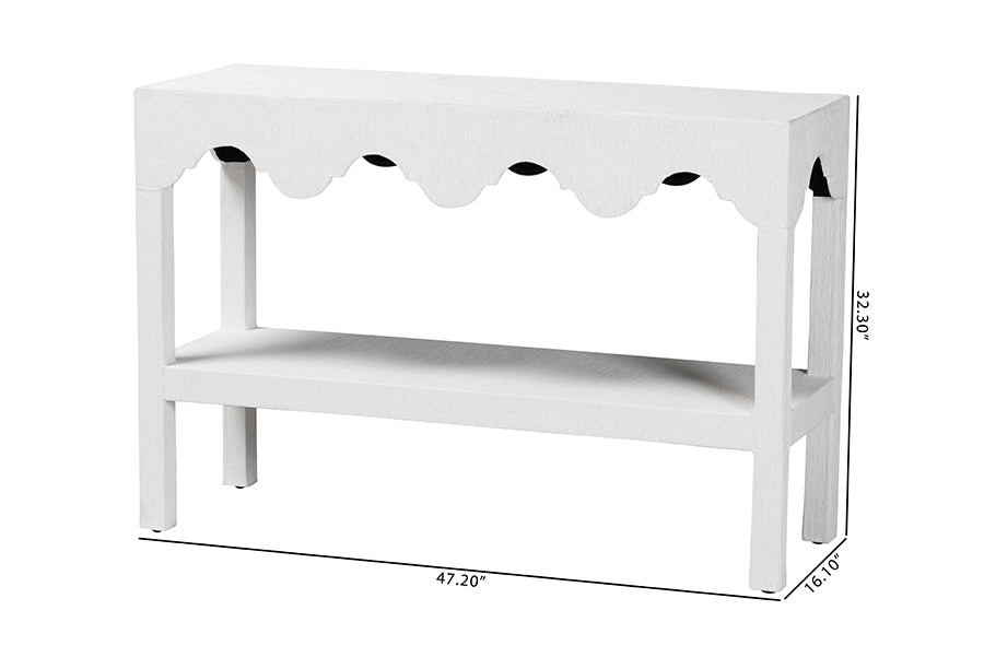 Bali & Pari Nolan Grasscloth Console Table