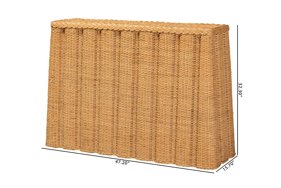 Bali & Pari Andrea Rattan Console Table