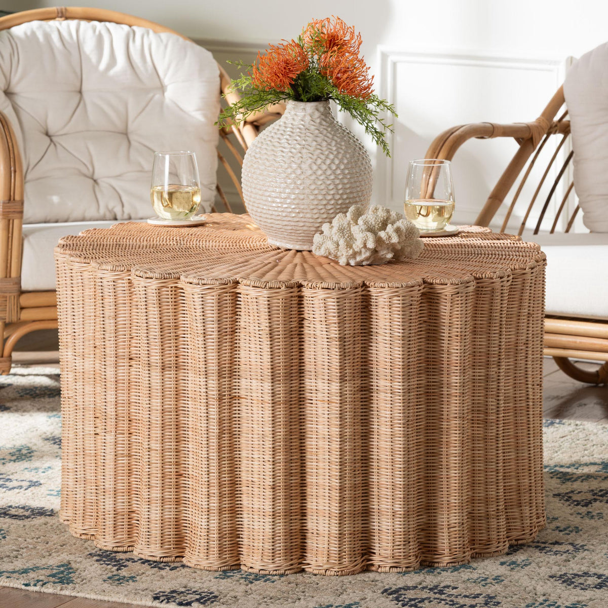 Bali & Pari Kensley Rattan Coffee Table