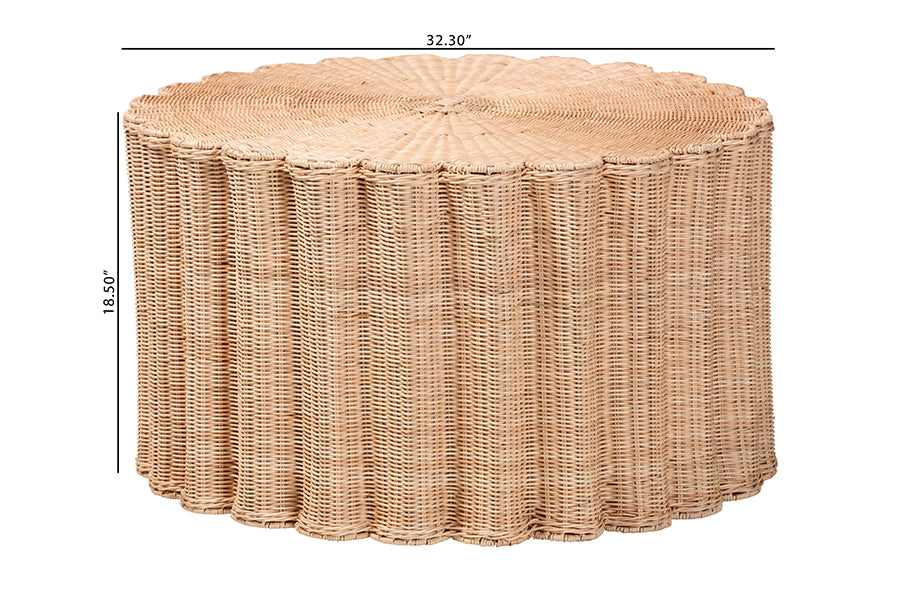 Bali & Pari Kensley Rattan Coffee Table