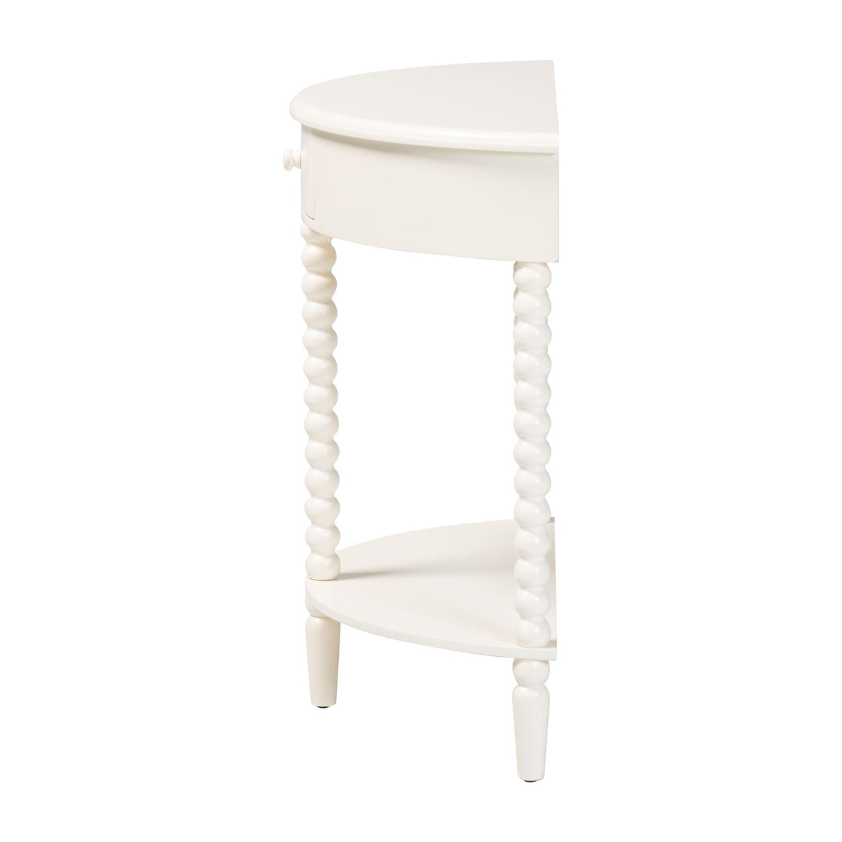 Raynera Bobbin-Leg Demilune Console Table