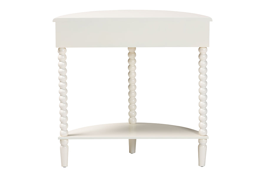 Raynera Bobbin-Leg Demilune Console Table
