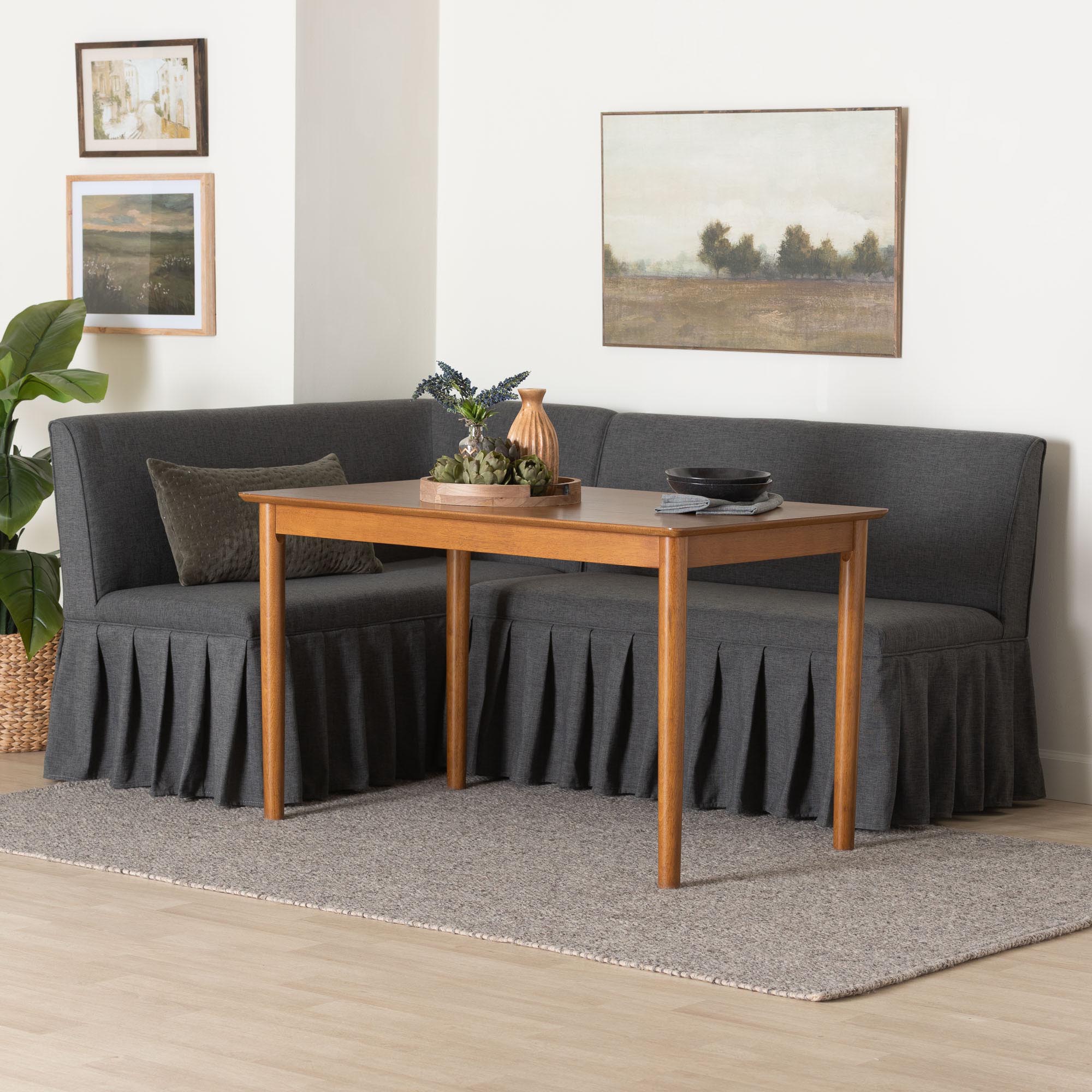 Richard 3-Piece Fabric Upholstered Dining Nook Set