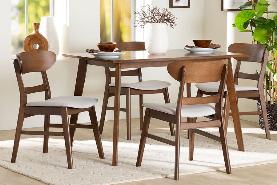Fremont Wood 5-Piece Dining Set