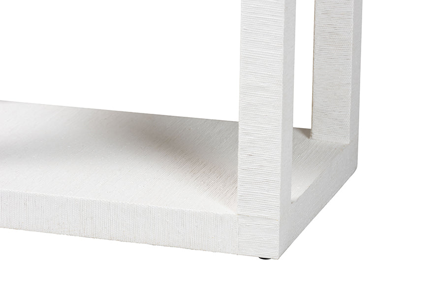 Bali & Pari Oaklynn Grasscloth End Table