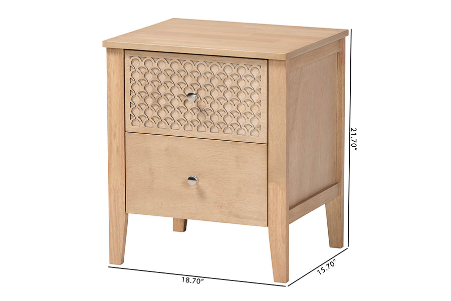 Lara 2-Drawer Nightstand