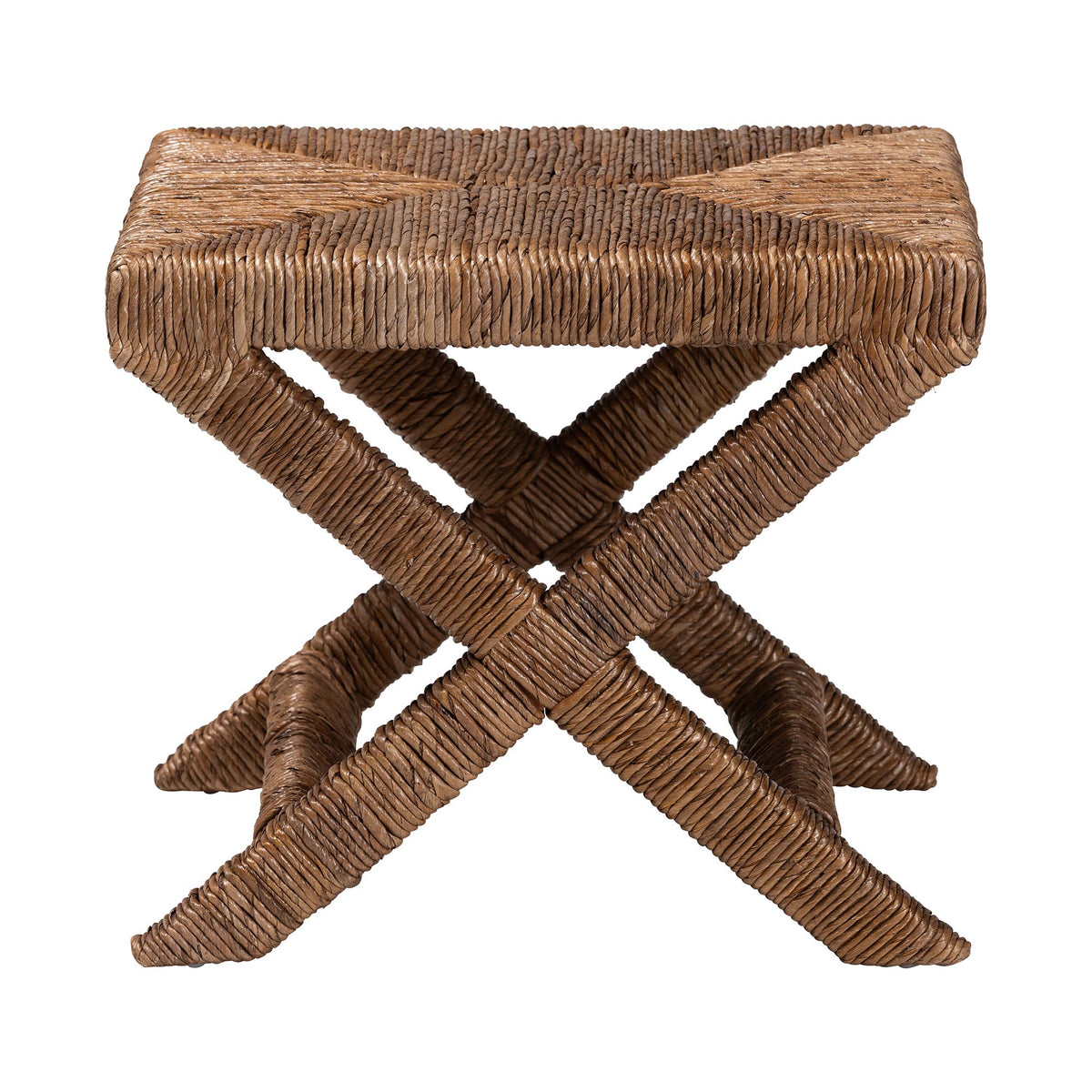 Bali & Pari Alda Woven Seagrass Ottoman
