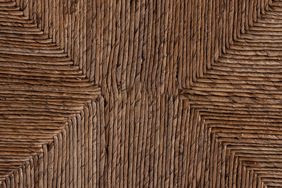 Bali & Pari Alda Woven Seagrass Ottoman