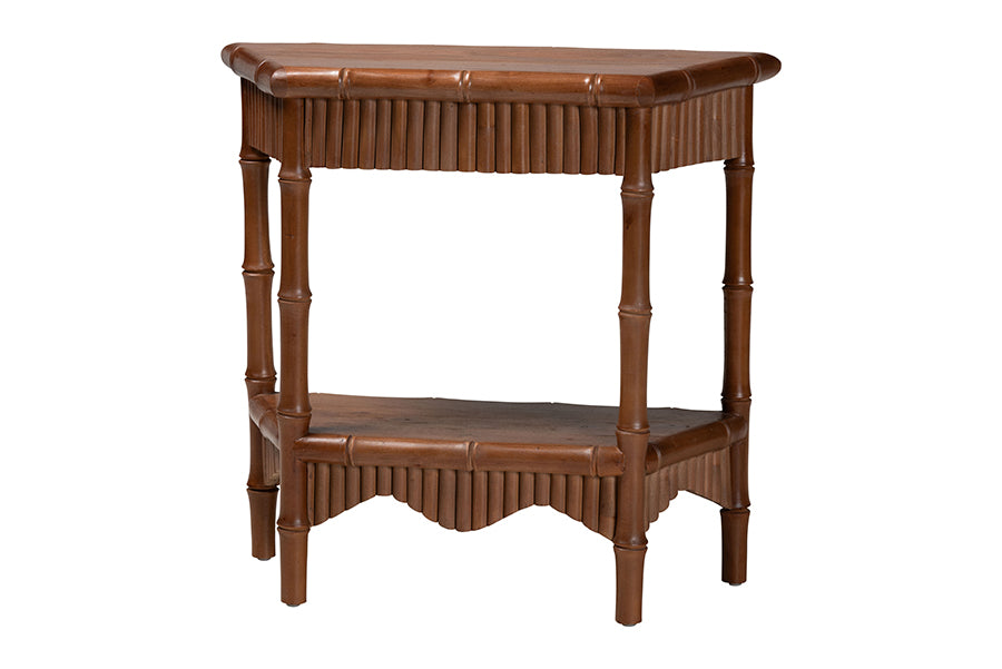 Bali & Pari Alessa Mahogany Wood Console Table