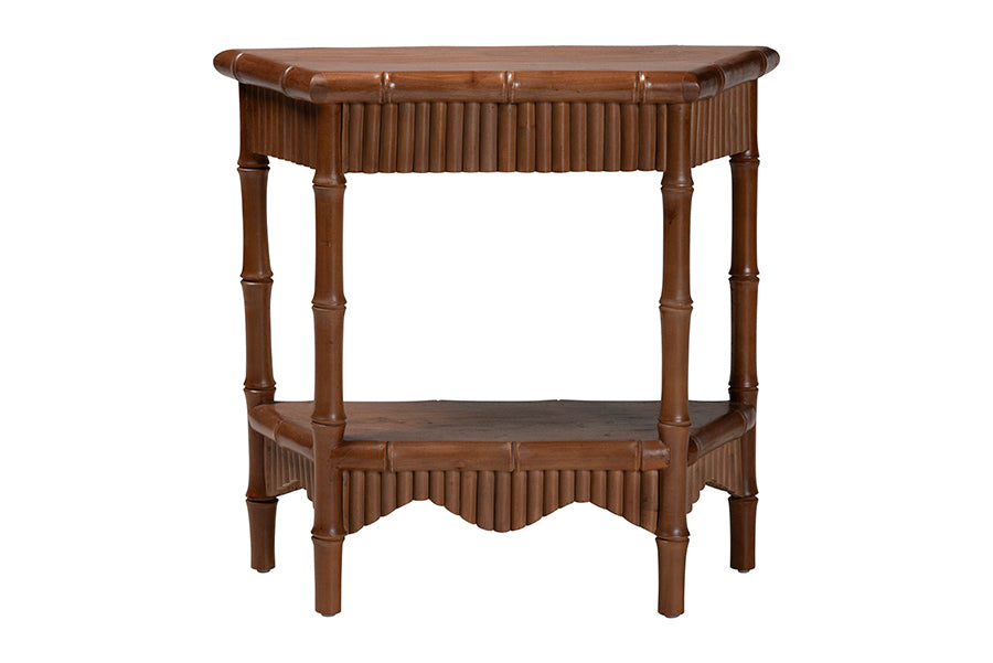 Bali & Pari Alessa Mahogany Wood Console Table