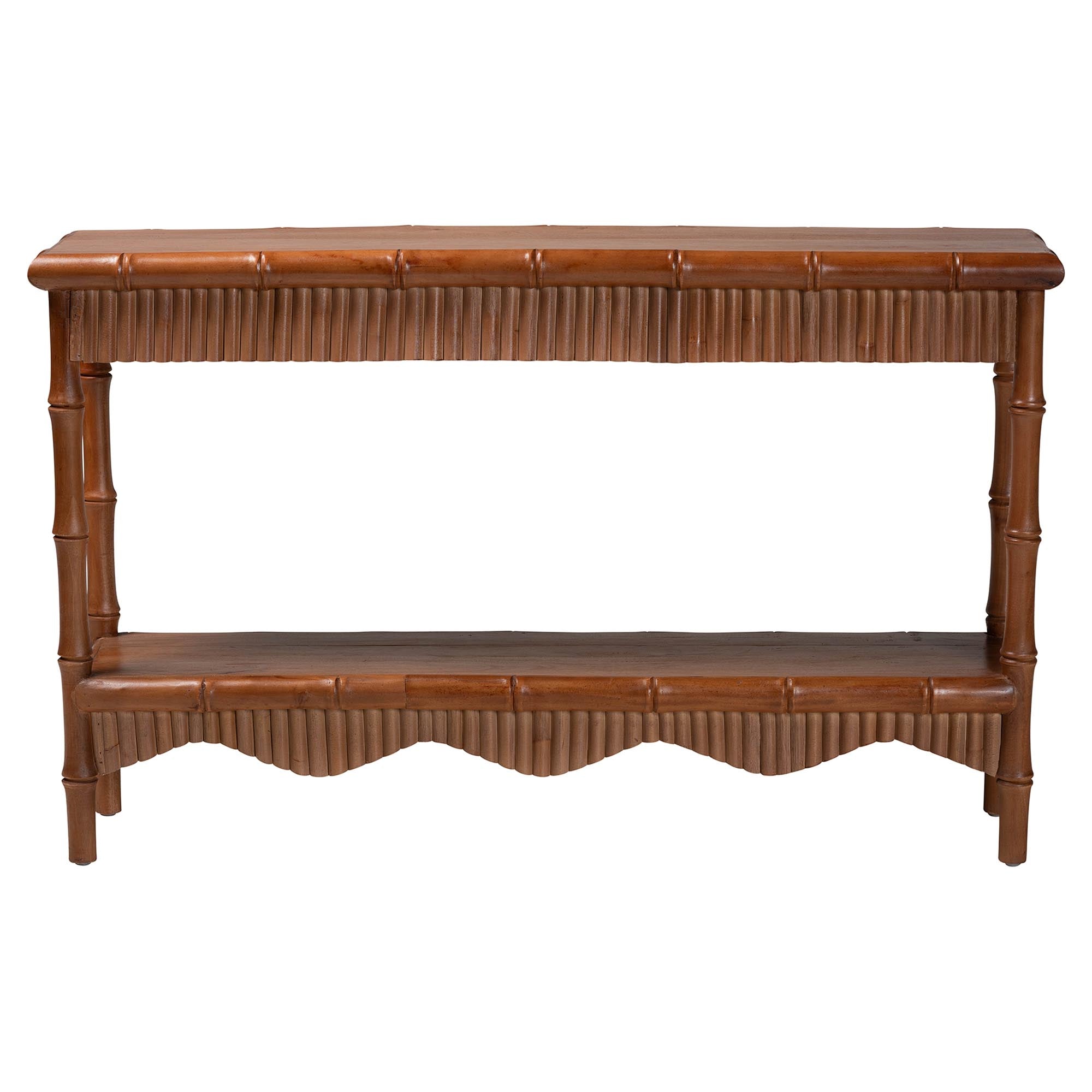 Bali & Pari Alessa Mahogany Wood Console Table