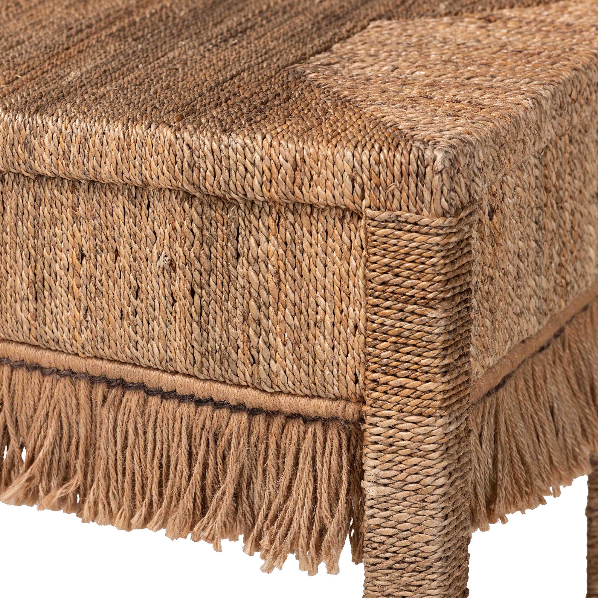 Bali & Pari Fiona Handwoven Seagrass Console Table