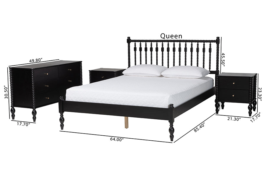 Callison Spindle 4-Piece Bedroom Set