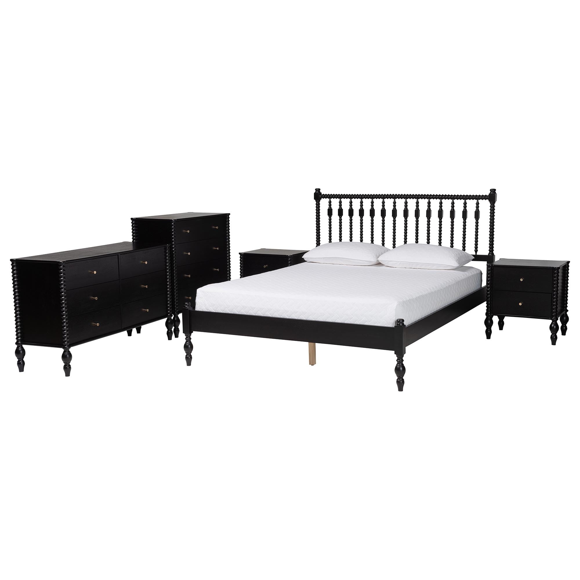 Callison Spindle 5-Piece Bedroom Set