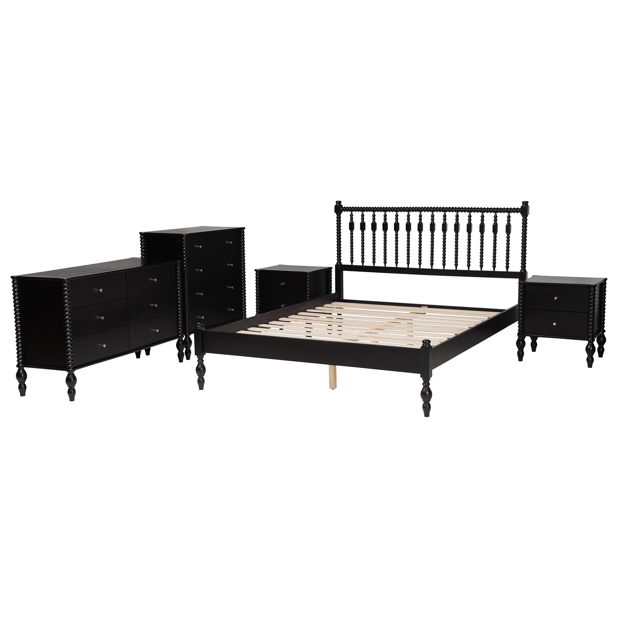 Callison Spindle 5-Piece Bedroom Set