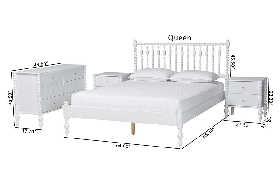 Callison Spindle 4-Piece Bedroom Set