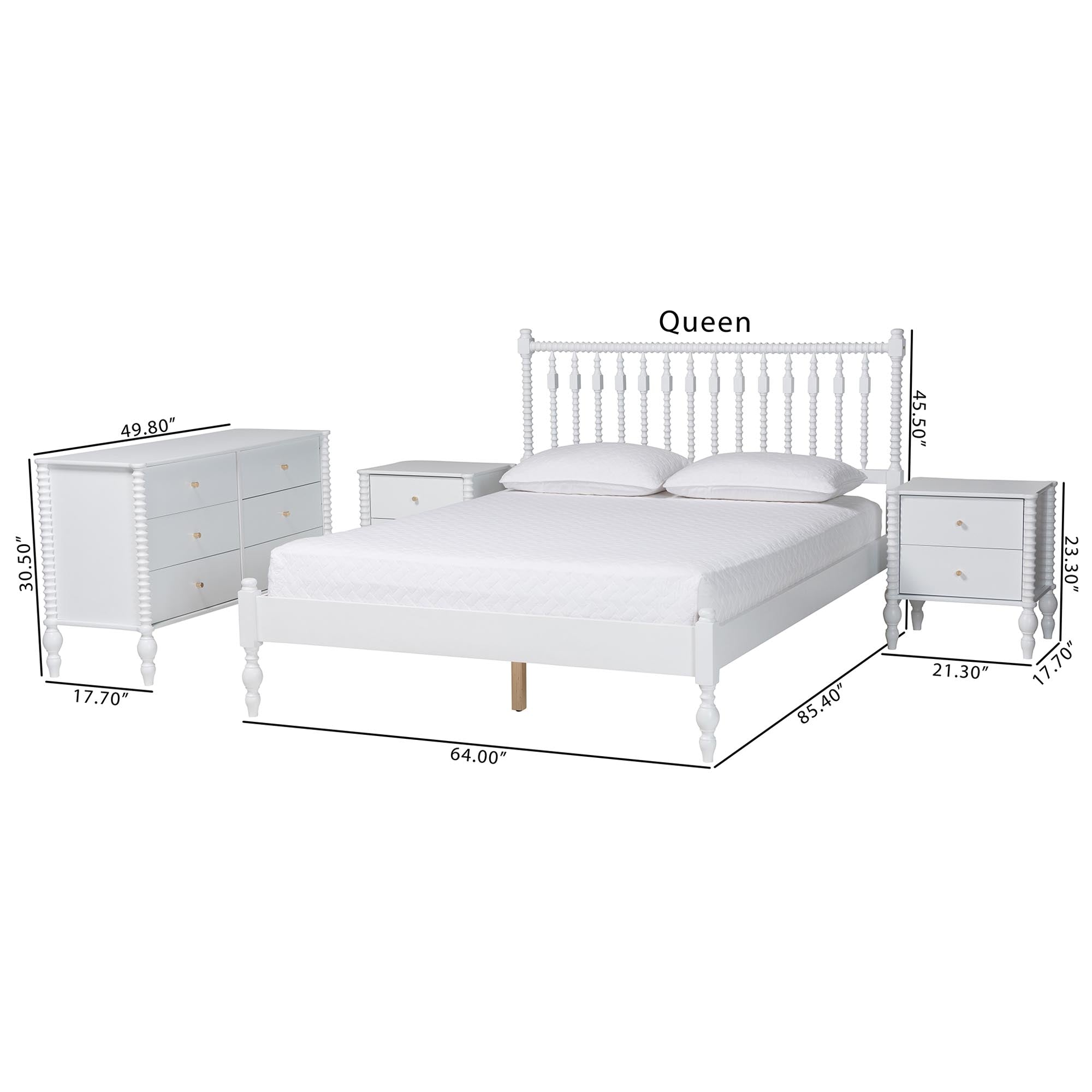 Callison Spindle 4-Piece Bedroom Set