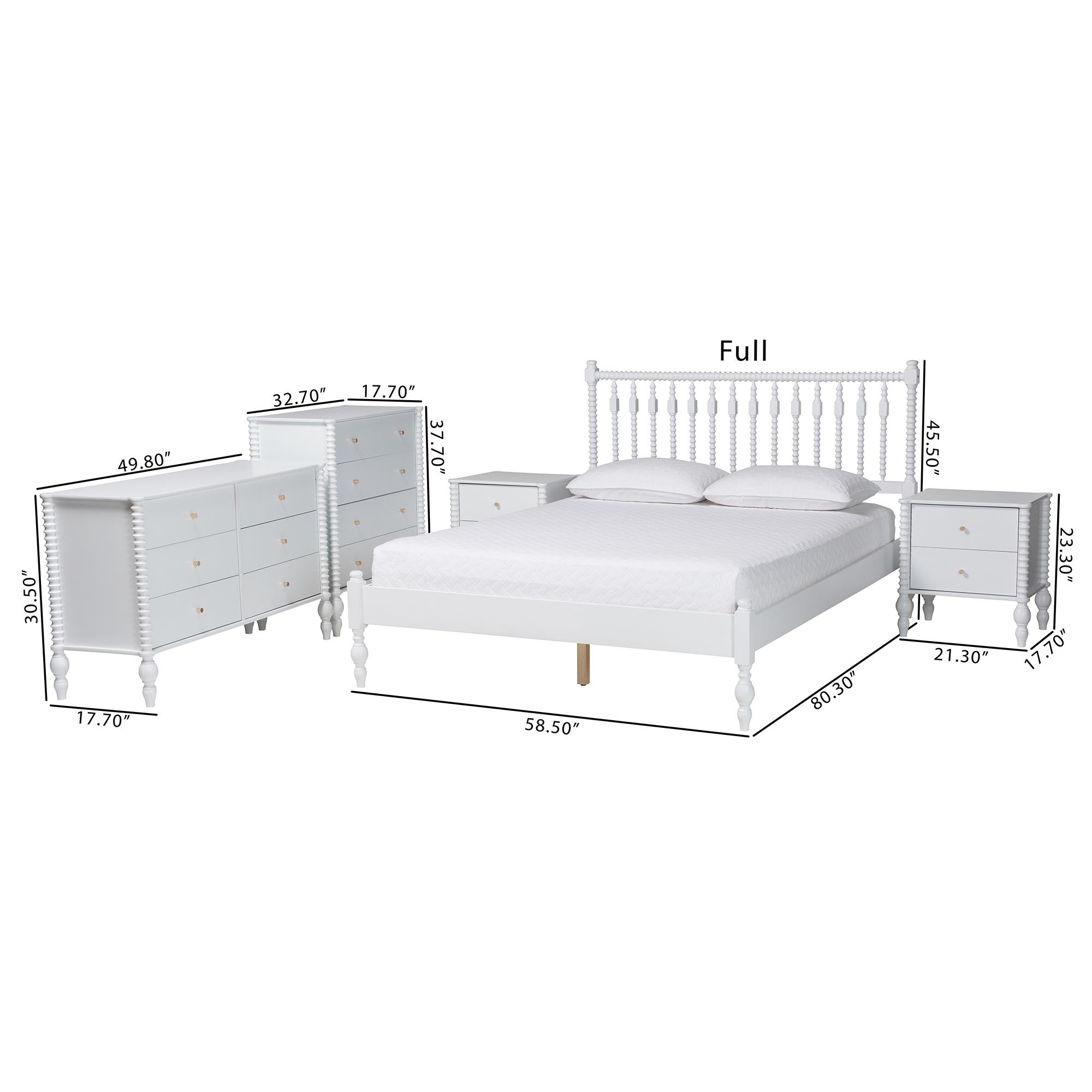 Callison Spindle 5-Piece Bedroom Set