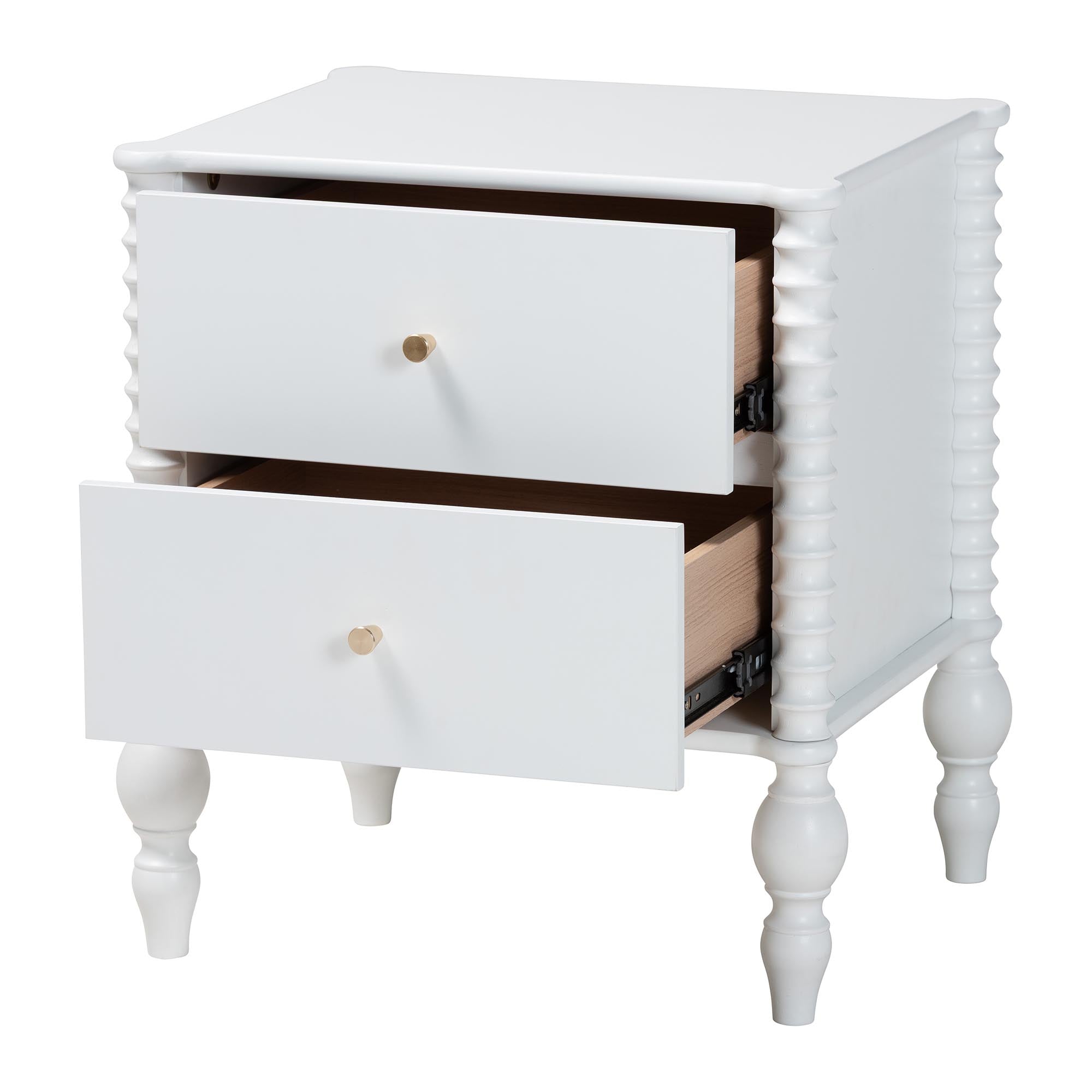 Callison Spindle 2-Drawer Nightstand