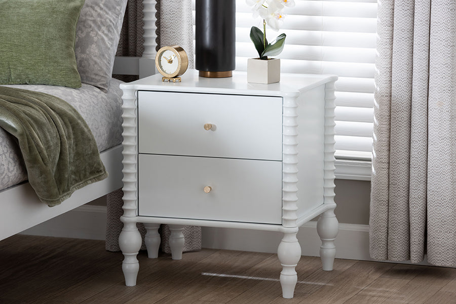 Callison Spindle 2-Drawer Nightstand