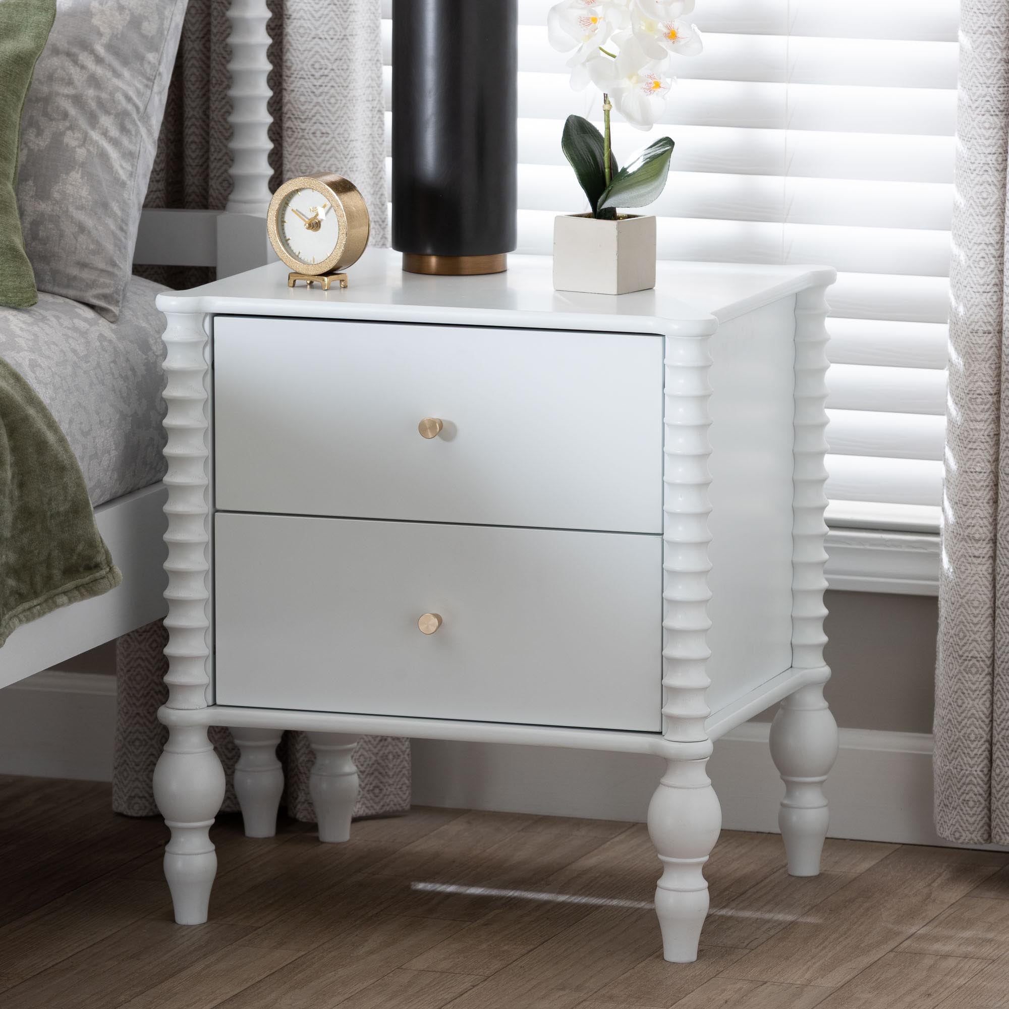 Callison Spindle 2-Drawer Nightstand