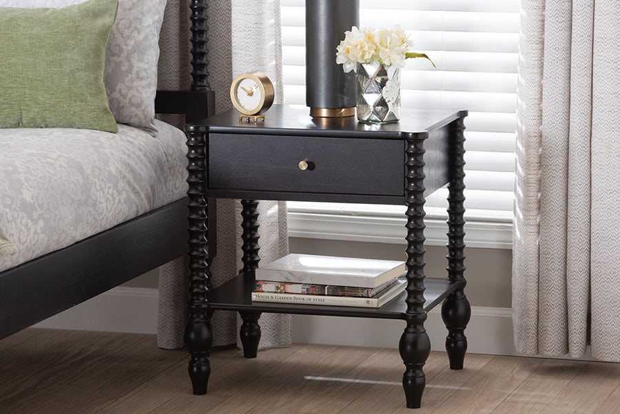 Callison Spindle 1-Drawer Nightstand