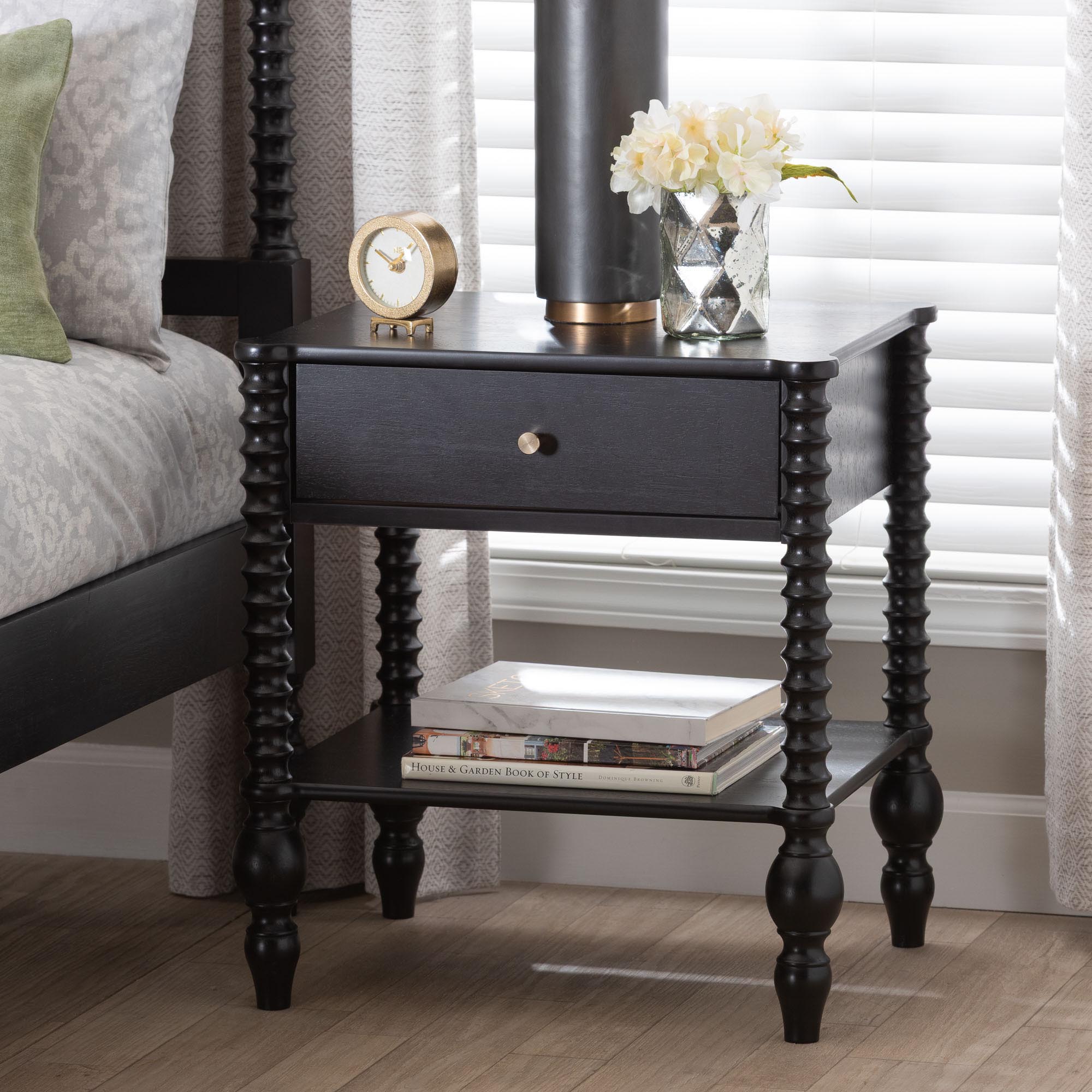 Callison Spindle 1-Drawer Nightstand